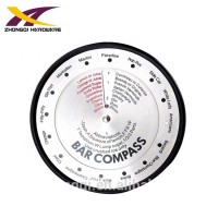 Newest design round shape stainless steel metal bar compass