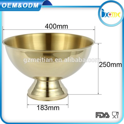 Wholesale China Manufacturers stainless steel barware champagne gold plated bowl