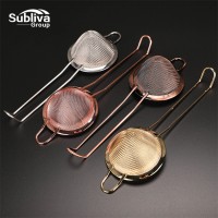 Hot Sale Stainless Steel Fine Mesh Strainer With Four Color Cocktail Strainer Removing Bits From Juice