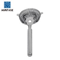 Metal bar wine accessory stainless steel cocktail strainer