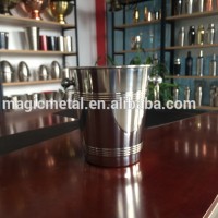 Custom aluminum mirror stainless steel ice bucket