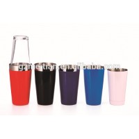 Stainless steel Cocktail Boston shaker in colors