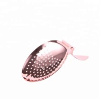 Hot sale copper plated stainless steel julep mojito bar strainer