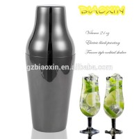 20oz French style black painting stainless steel cocktail shaker