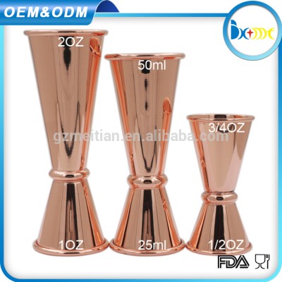 2017 Bar customized size stainless copper steel double jigger